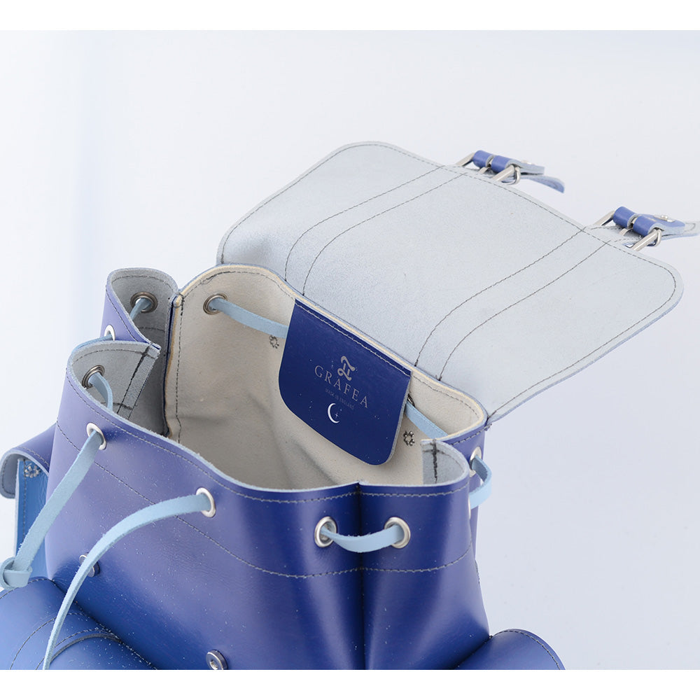 HARI II BLUE MOON- Leather Backpack – GRAFEA
