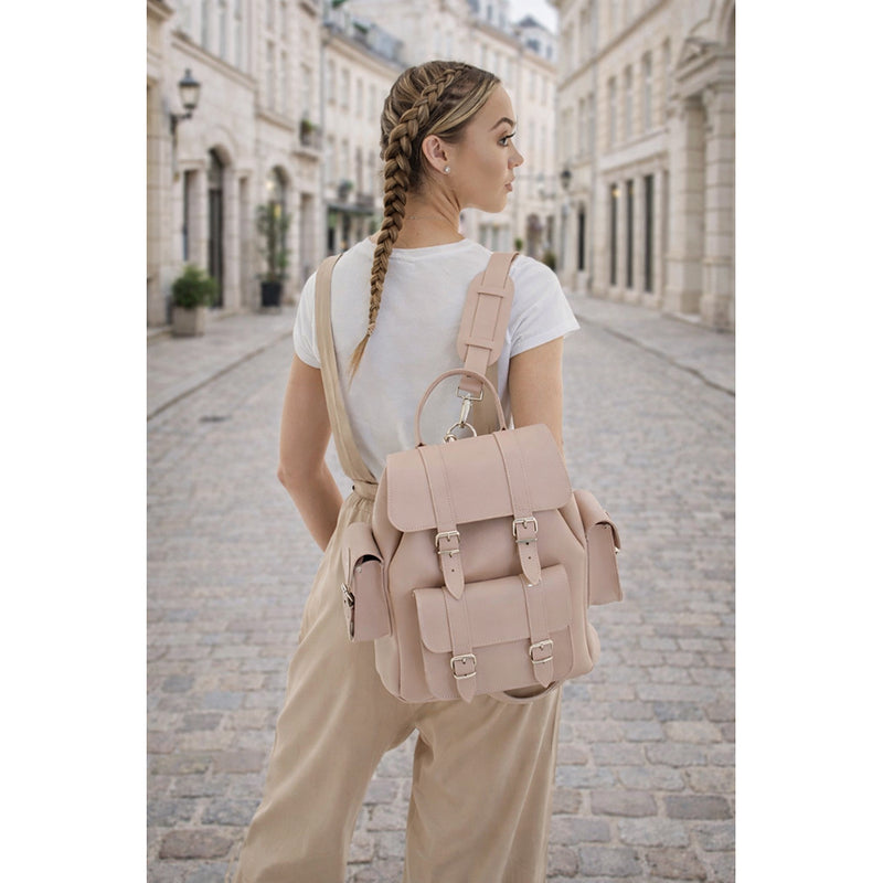 HARI II CAPPUCCINO - Leather Backpack – GRAFEA