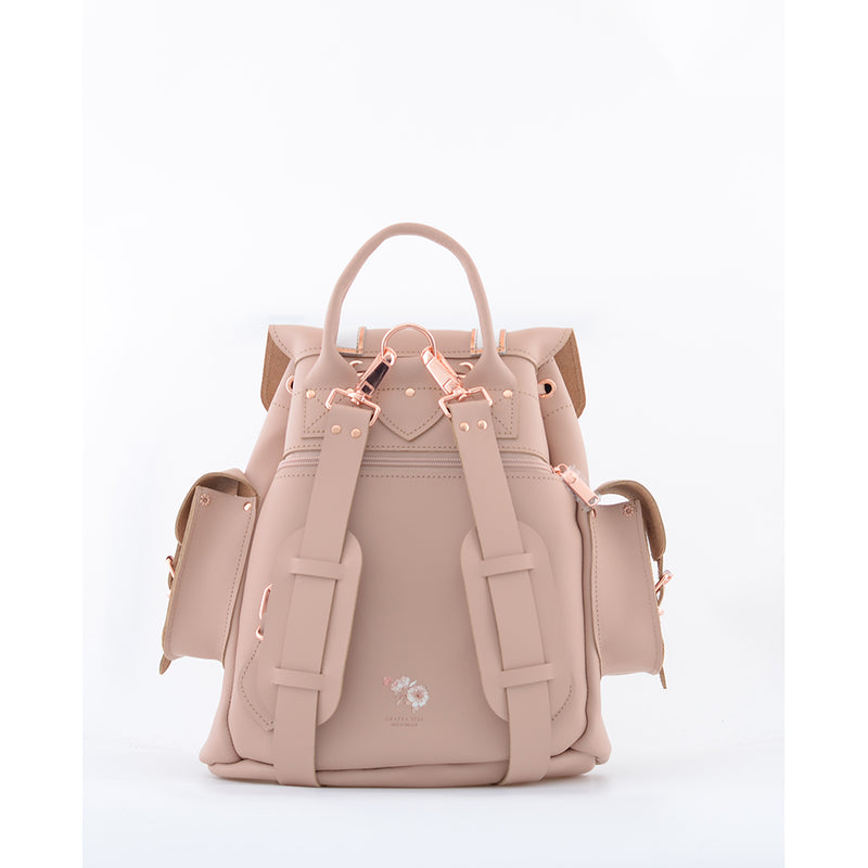 HARI II FLORAL CAPPUCCINO- Leather Backpack – GRAFEA