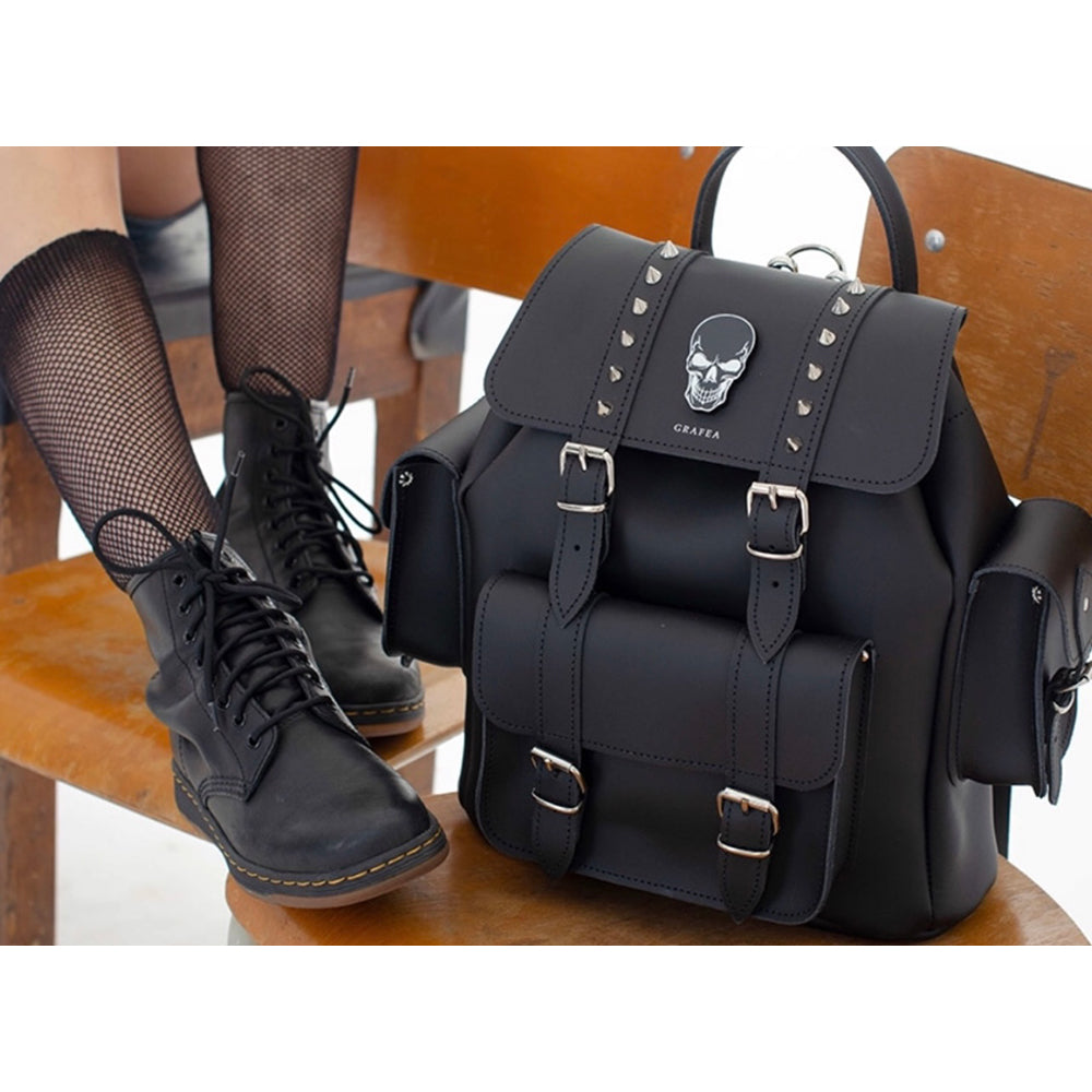 HARI II MORTICIA - Leather Backpack – GRAFEA