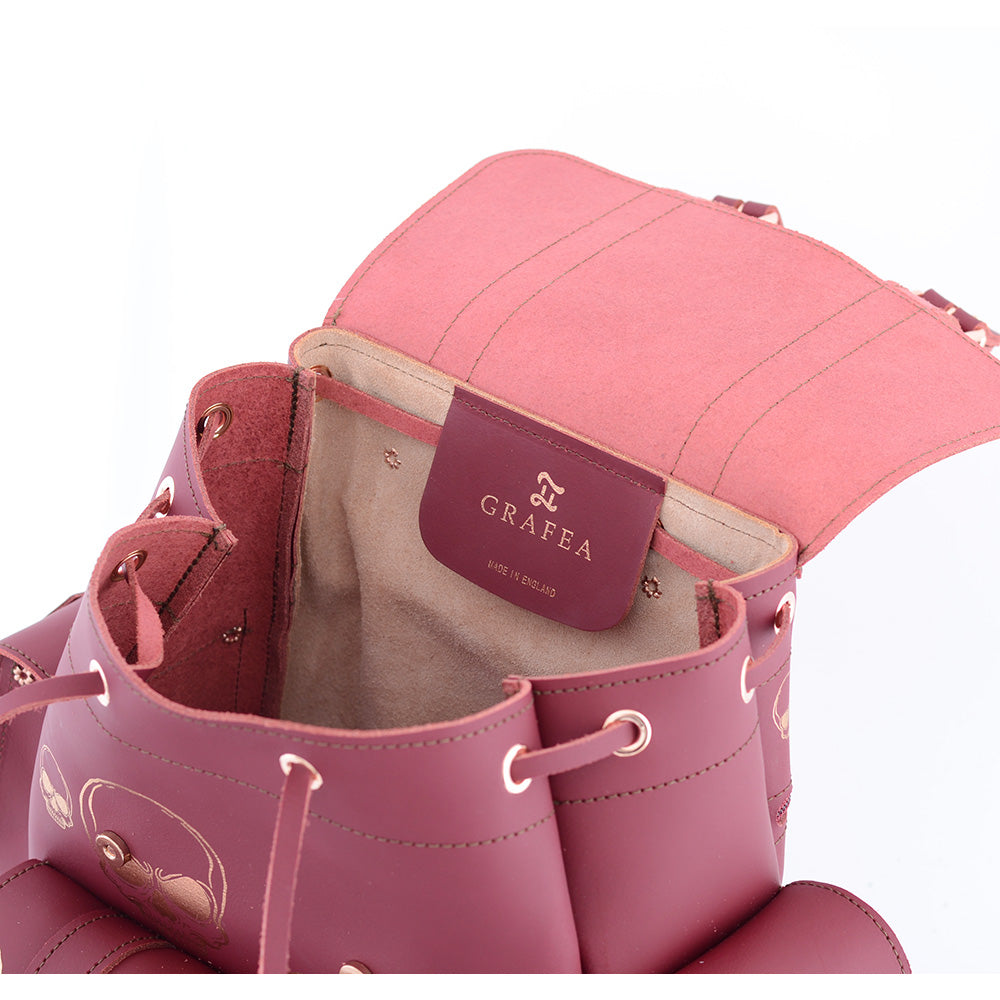 Grafea Hari backpack leather pink Hari II Angels white ??? https://www.grafea.com/hari-two  main image 3