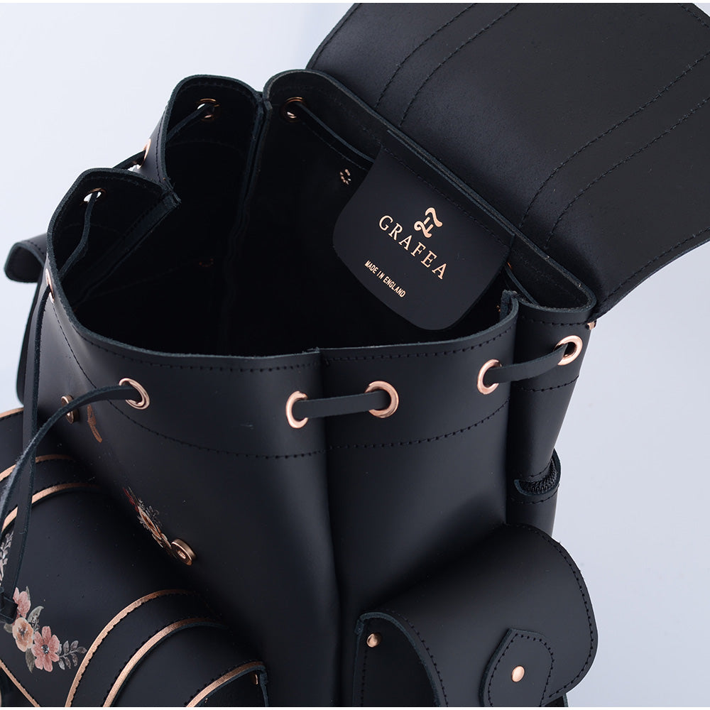 Grafea England leather バックパック HARI II BLACK - Leather Backpack – GRAFEA
