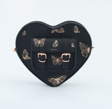 HEART SATCHEL ROSE GOLD BUTTERFLIES