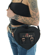 HEART SATCHEL ROSE MOON W