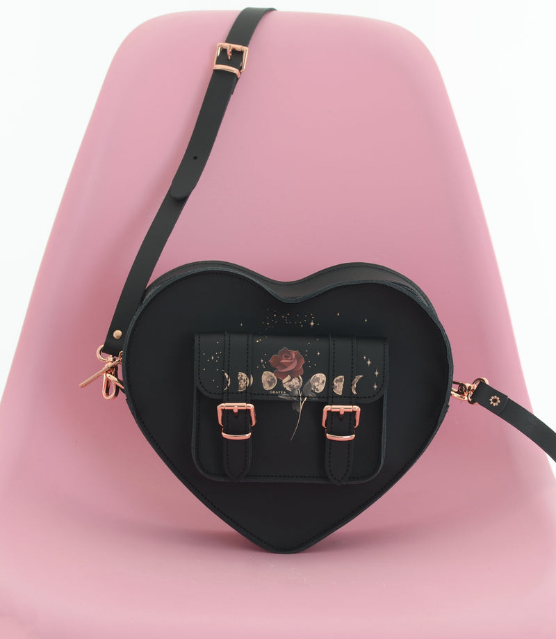 HEART SATCHEL ROSE MOON