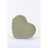 HEART SATCHEL SUEDE OLIVE