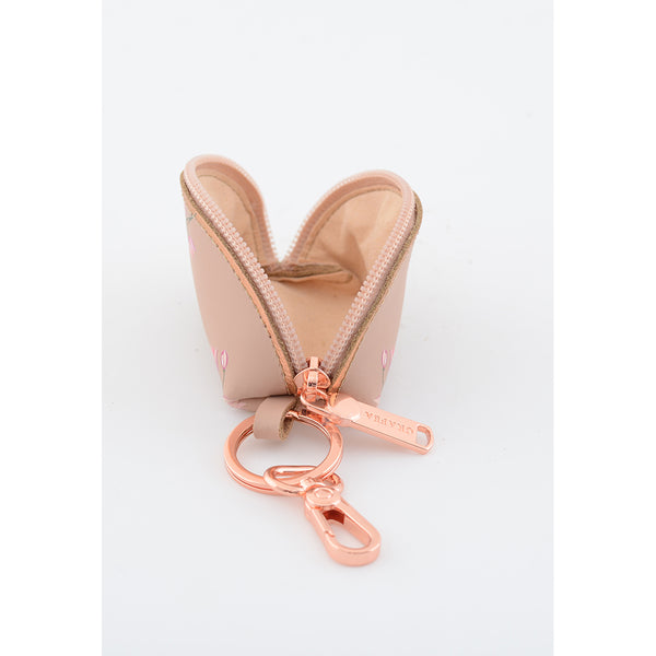 KEYRING PURSE BROWN KIMONO