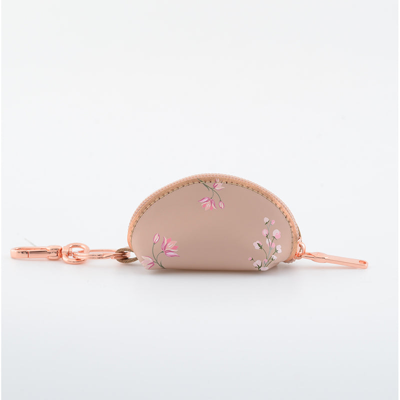 KEYRING PURSE BROWN KIMONO