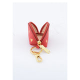 KEYRING PURSE CARDS RED
