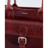 LANA CROC VINTAGE BURGUNDY