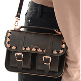 MICRO AUTUMN LEAVES DARK BROWN