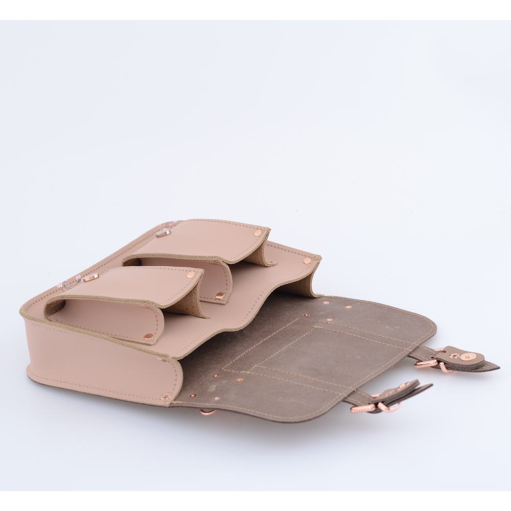 MICRO BROWN KIMONO - Leather Satchel – GRAFEA