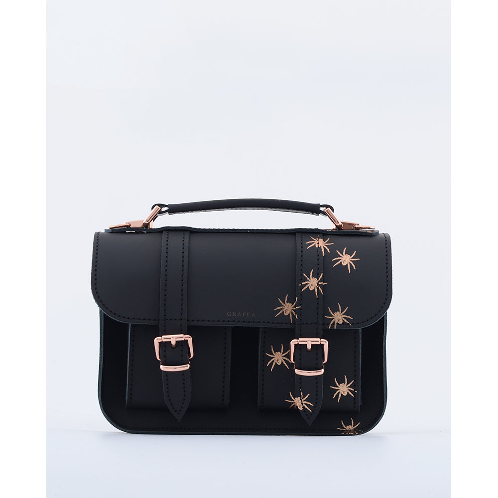 MICRO CREEPY SPIDERS- Mini Leather Satchel – GRAFEA