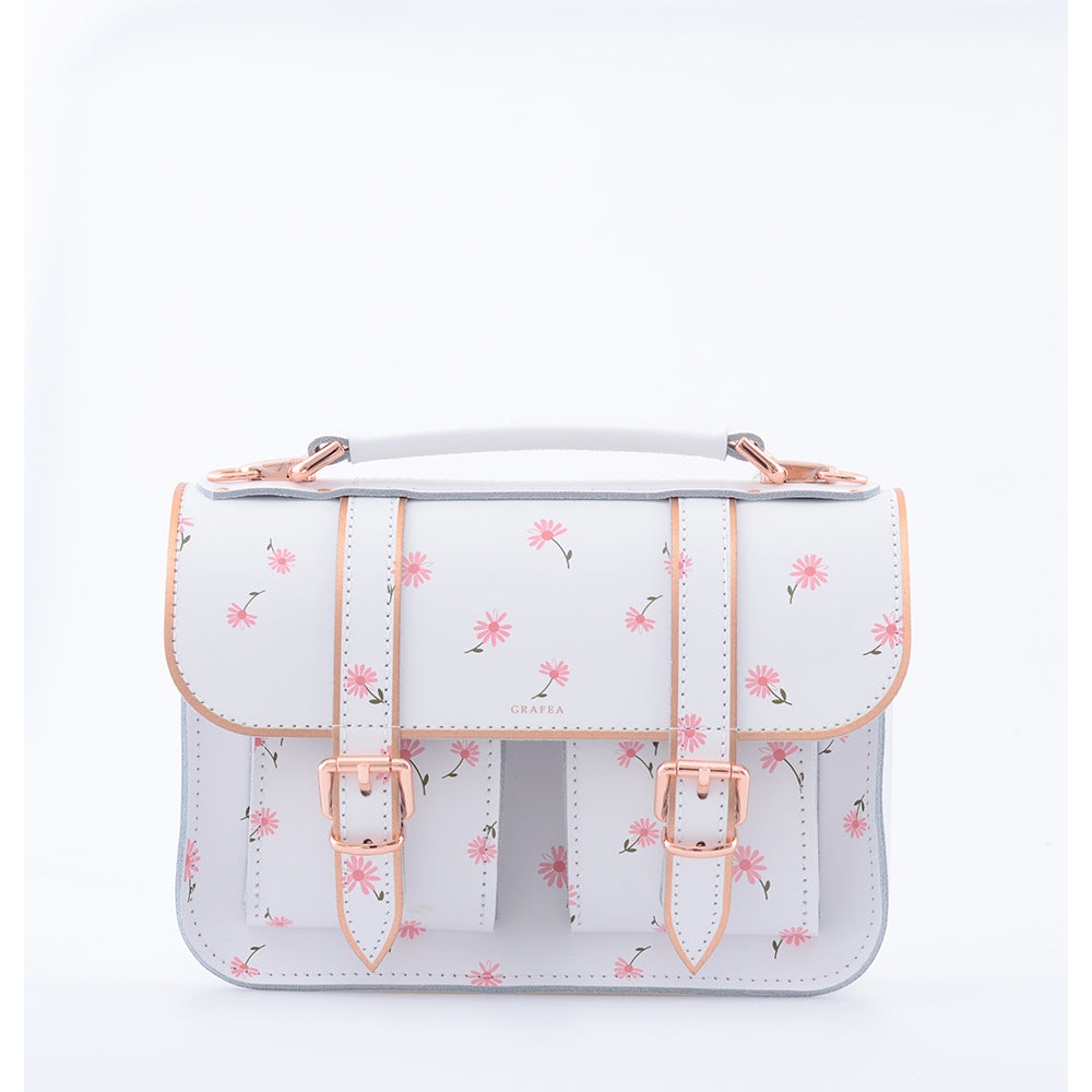 MICRO DAISY- Mini Leather Satchel – GRAFEA