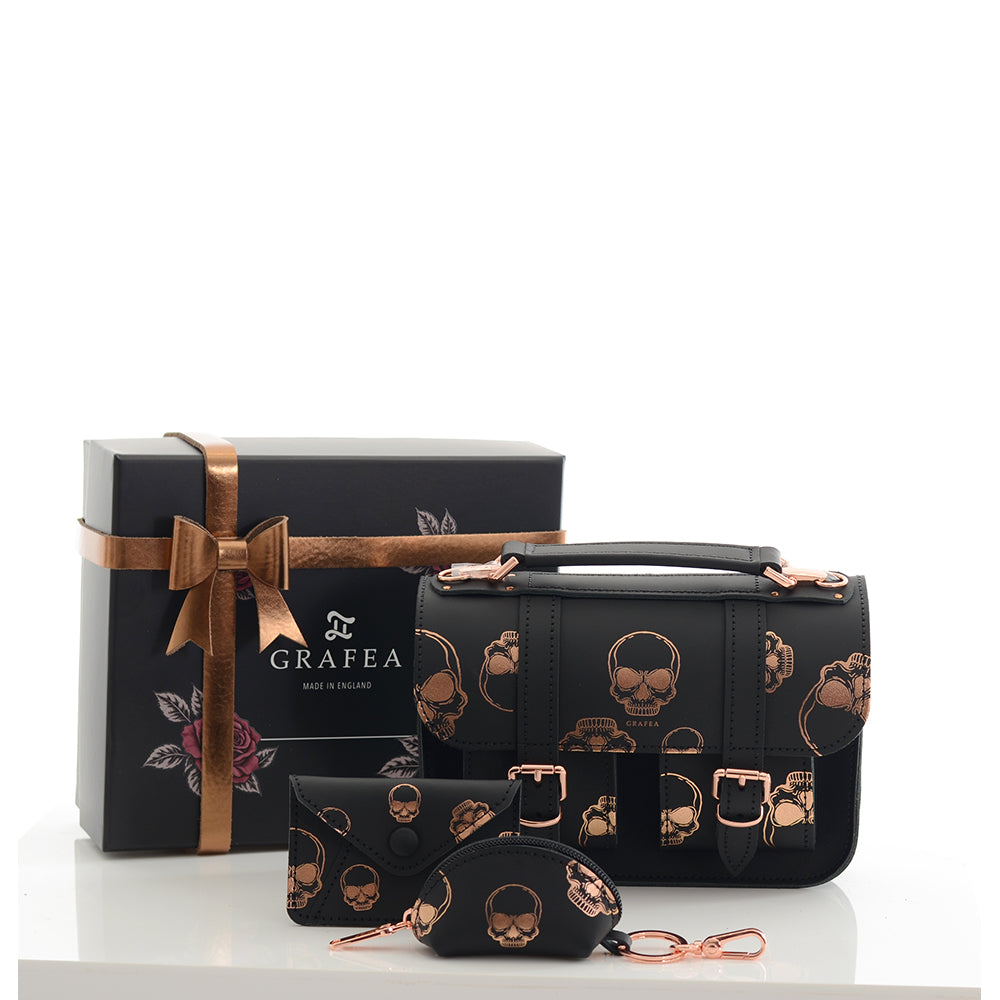 DELUXE GIFT SET-MICRO ROSE GOLD SKULLS – GRAFEA