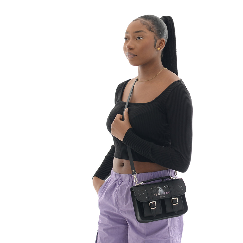 anya hindmarch ghost mini shearling backpack MICRO GHOST MOON- Mini Leather Satchel – GRAFEA