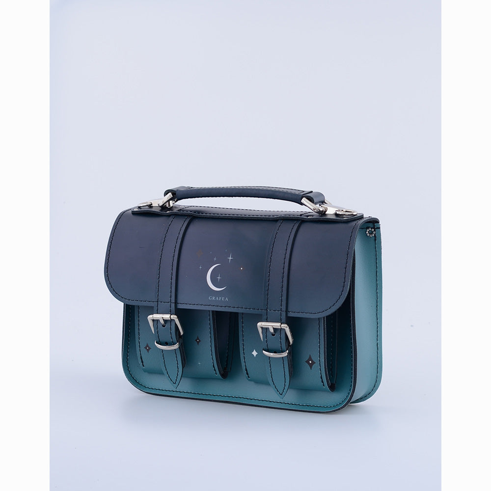MICRO GREEN MOON - Mini Leather Satchel – GRAFEA