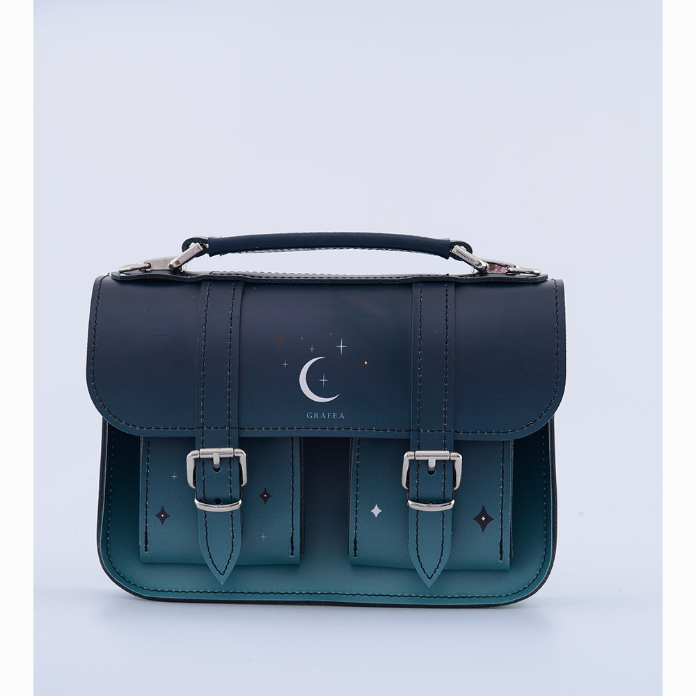 MICRO GREEN MOON - Mini Leather Satchel – GRAFEA