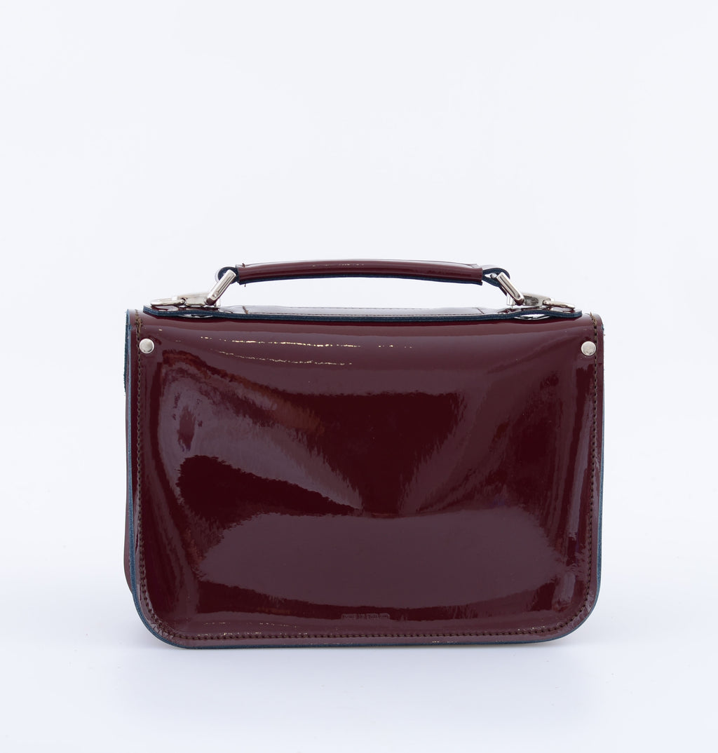 MICRO OXBLOOD Mini Leather Satchel GRAFEA