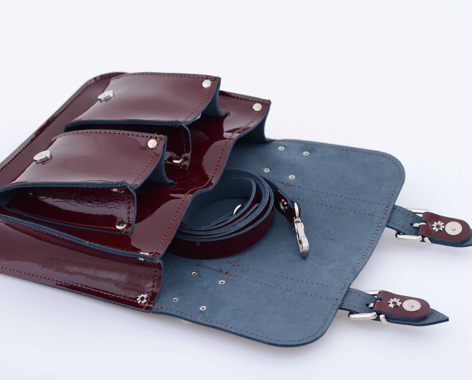 Oxblood leather micro satchel 2025