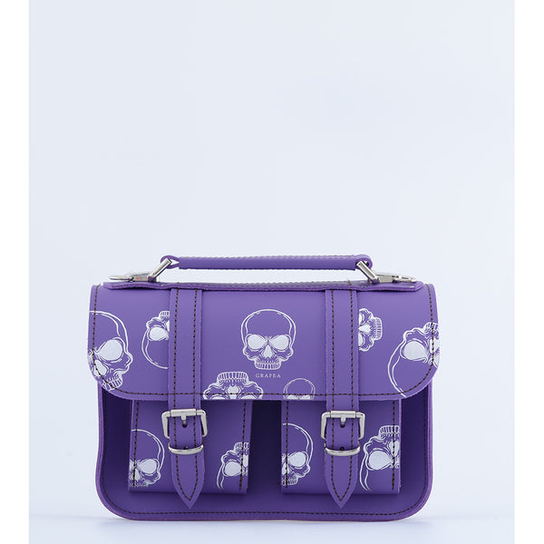 MICRO PURPLE SILVER SKULLS