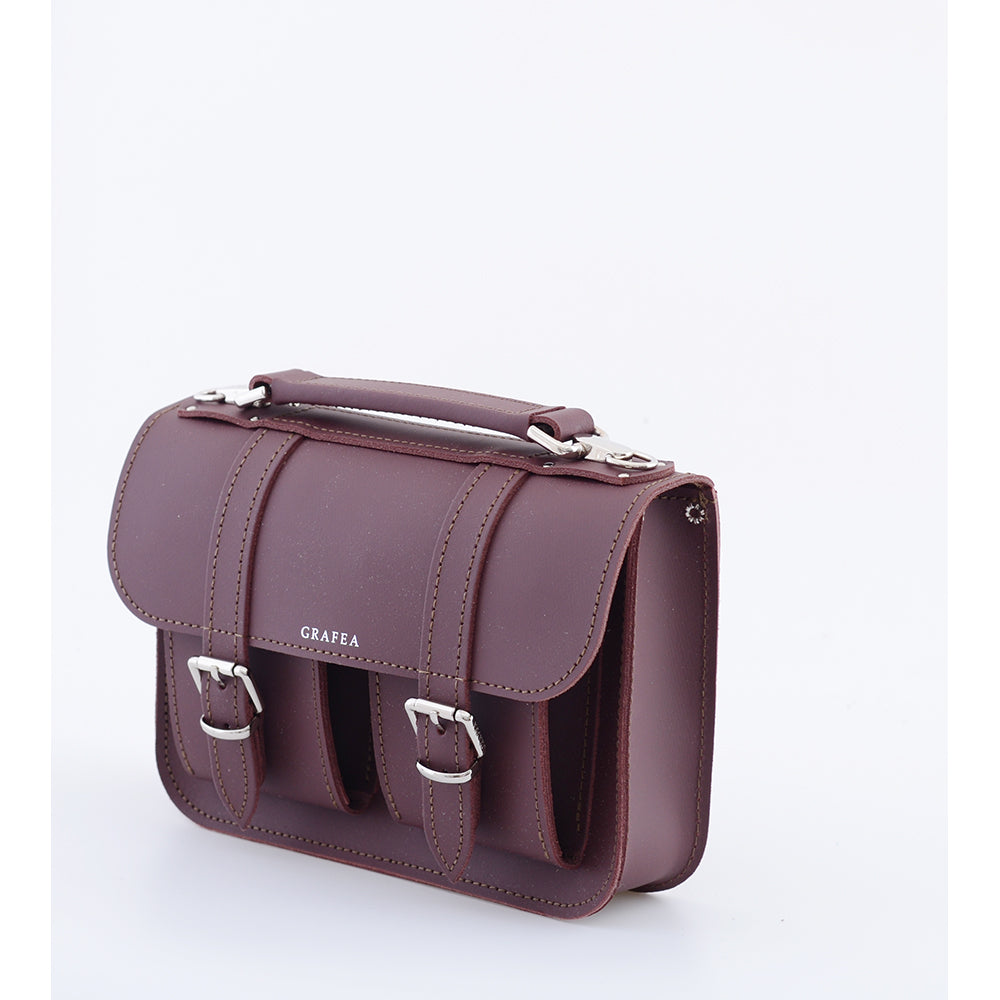 Grafea Bag Grafea Sac Avis MICRO WINE- Mini Leather Satchel – GRAFEA