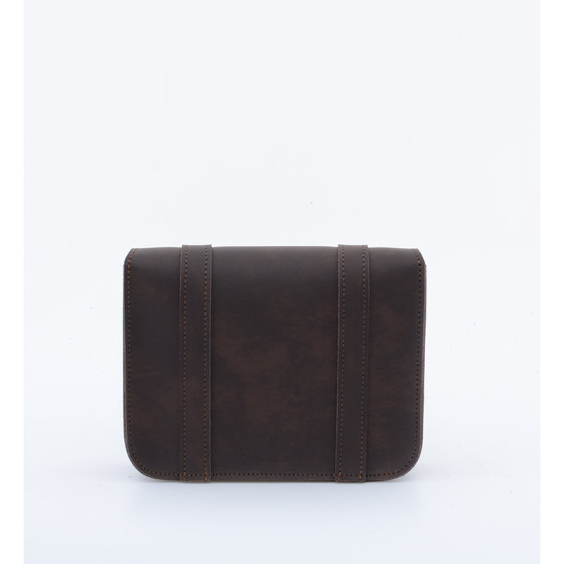MINI SATCHEL DARK BROWN