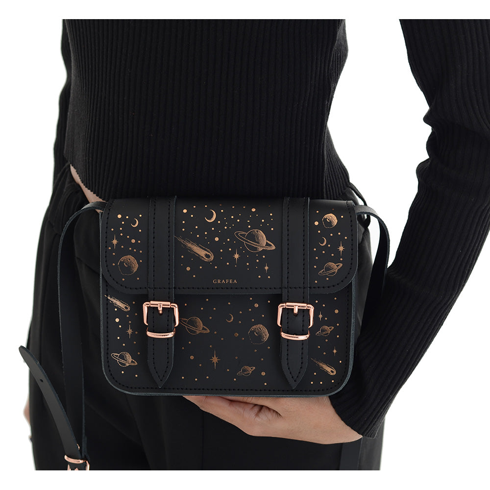 MINI SATCHEL PLANET - Mini Leather Satchel – GRAFEA