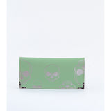 OLIVE SILVER SKULLS WALLET
