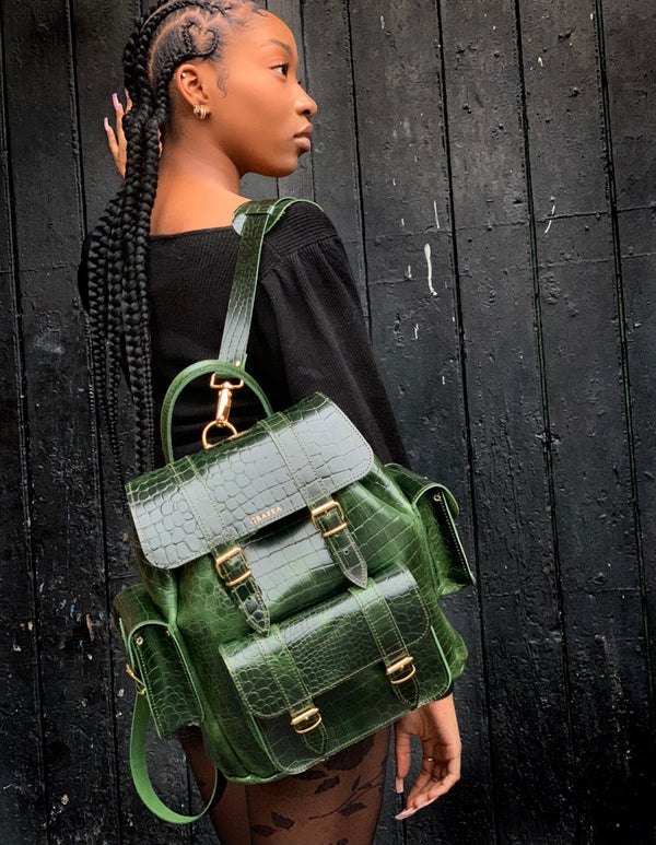 HARI II CROC DARK GREEN