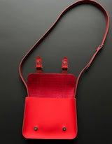 MINI SATCHEL SUEDE RED