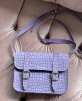 MINI SATCHEL SUEDE LILAC