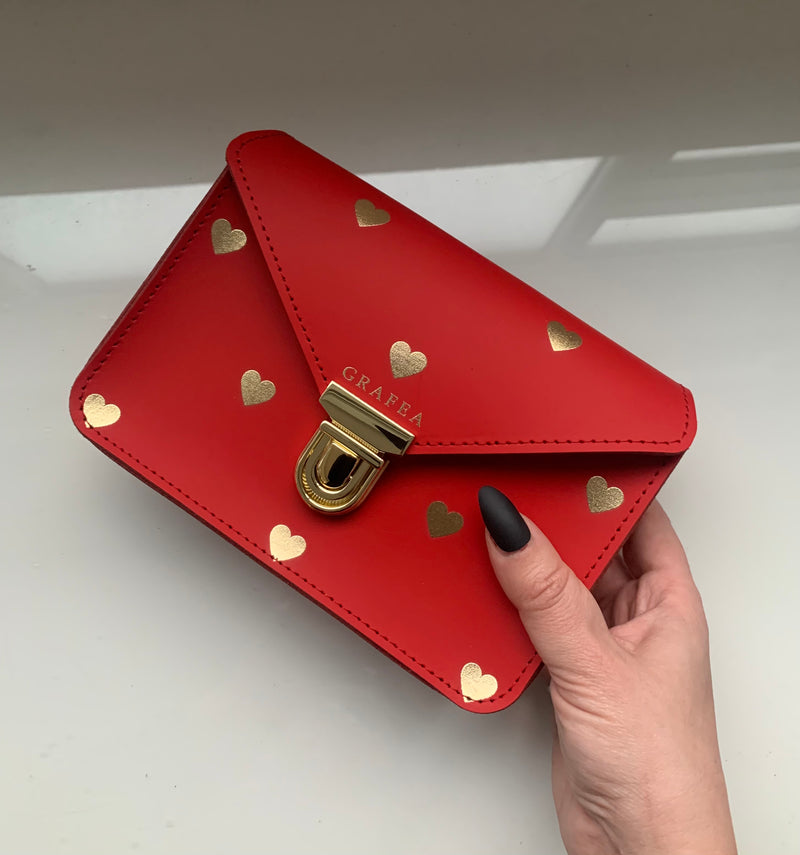 red heart crossbody