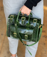 LUNA DARK GREEN CROC