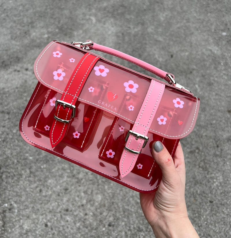 MICRO TRANSPARENT PINK DAISY