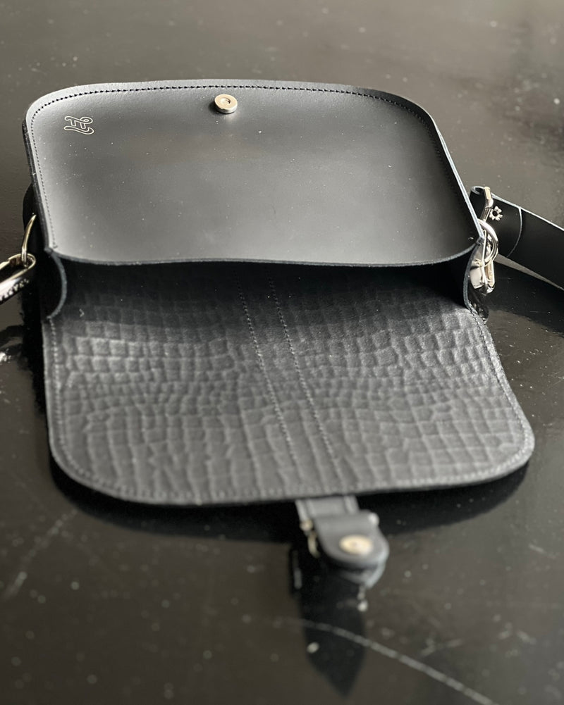 CROSS BODY SUEDE BLACK