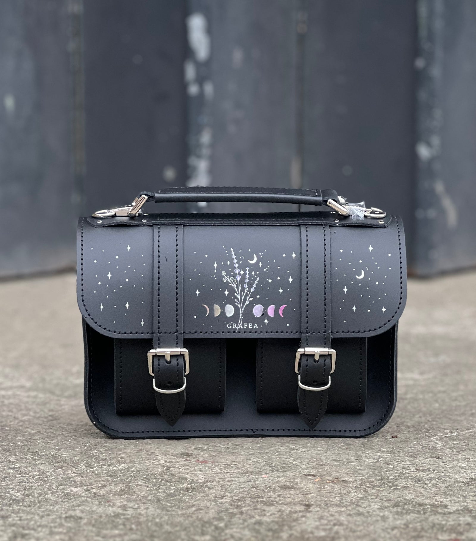 MICRO LAVENDER MOON Mini Leather Satchel – GRAFEA
