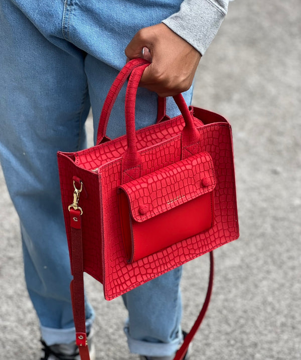 MINI LANA SUEDE RED