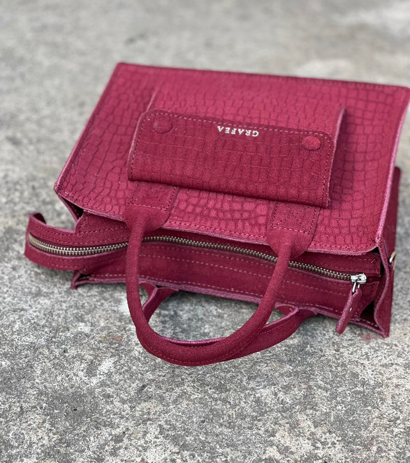 MINI LANA SUEDE MULBERRY