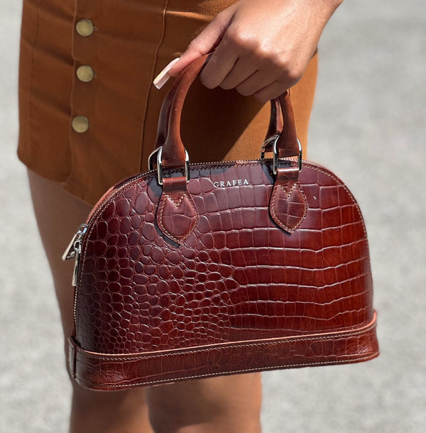 ARIA CROC BROWN