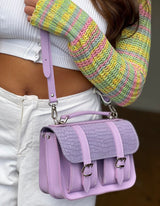 MICRO DOUBLE SUEDE LILAC