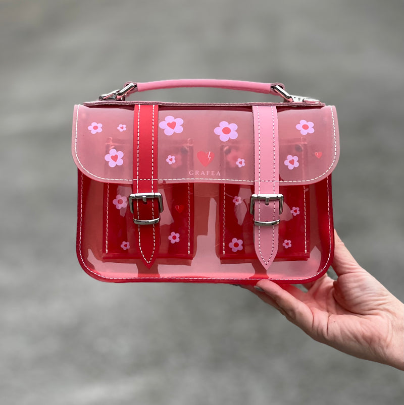 MICRO TRANSPARENT PINK DAISY