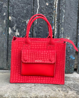 MINI LANA SUEDE RED