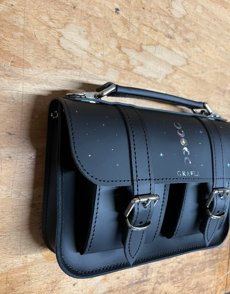 MICRO MOON PHASE - Mini Leather Satchel – GRAFEA