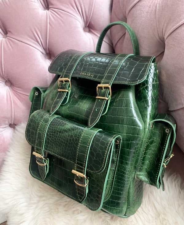 HARI II CROC DARK GREEN