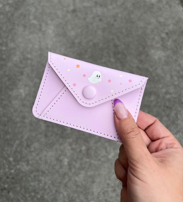 PINK GHOST CARD WALLET