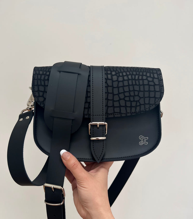 CROSS BODY SUEDE BLACK