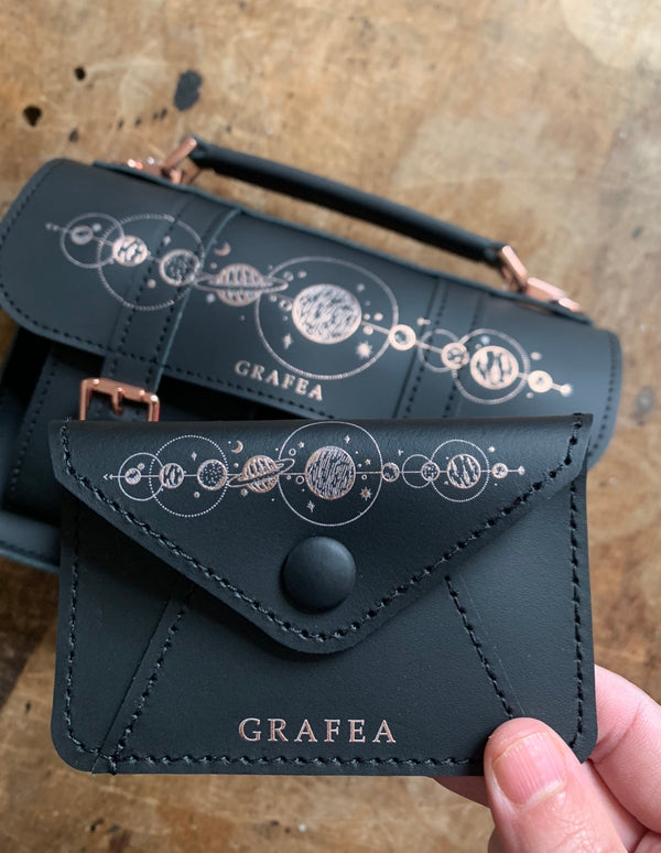 CARD WALLET GOLD ATLAS - Leather Card Holder – GRAFEA