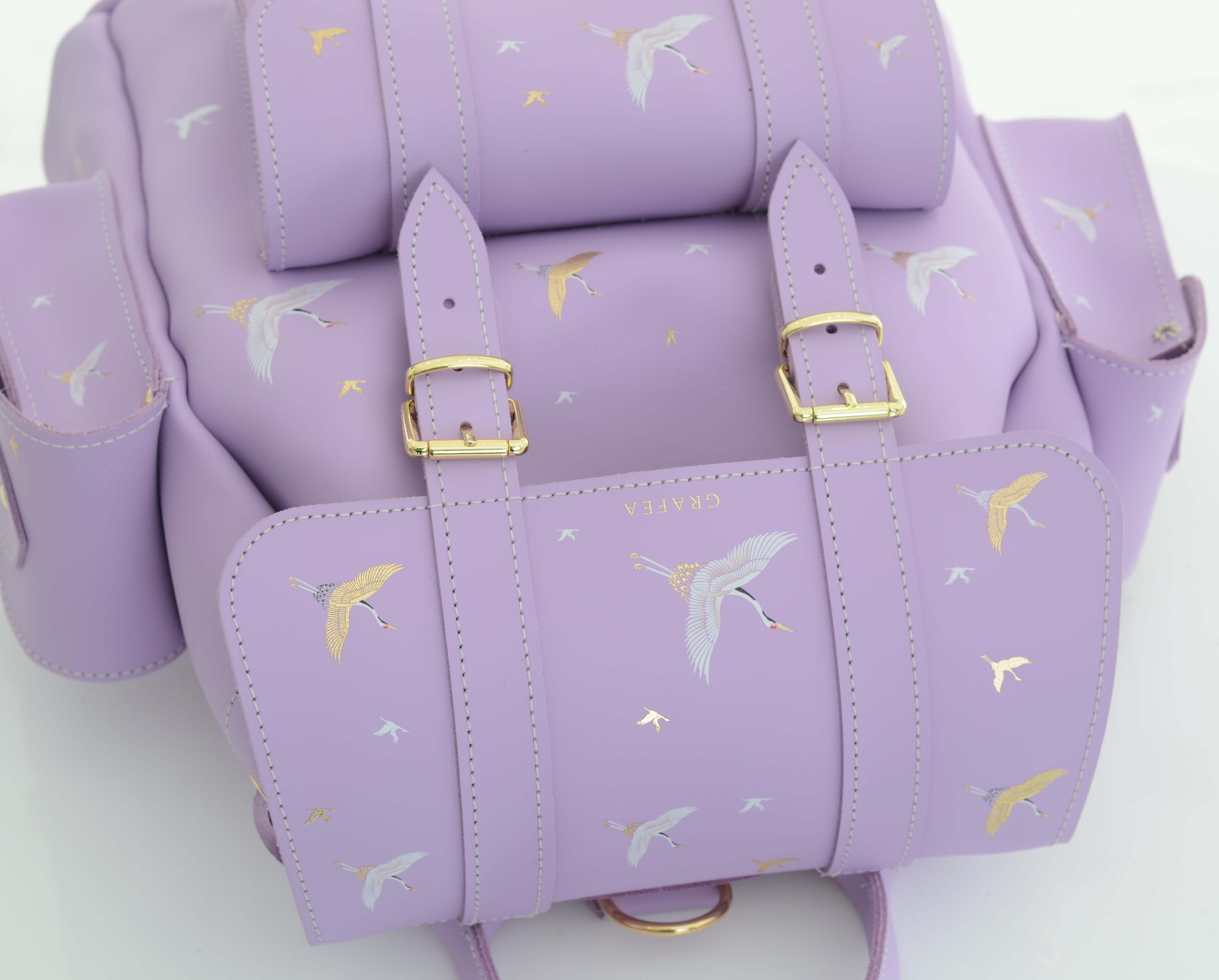 HARI II CRANES - Leather Backpack – GRAFEA
