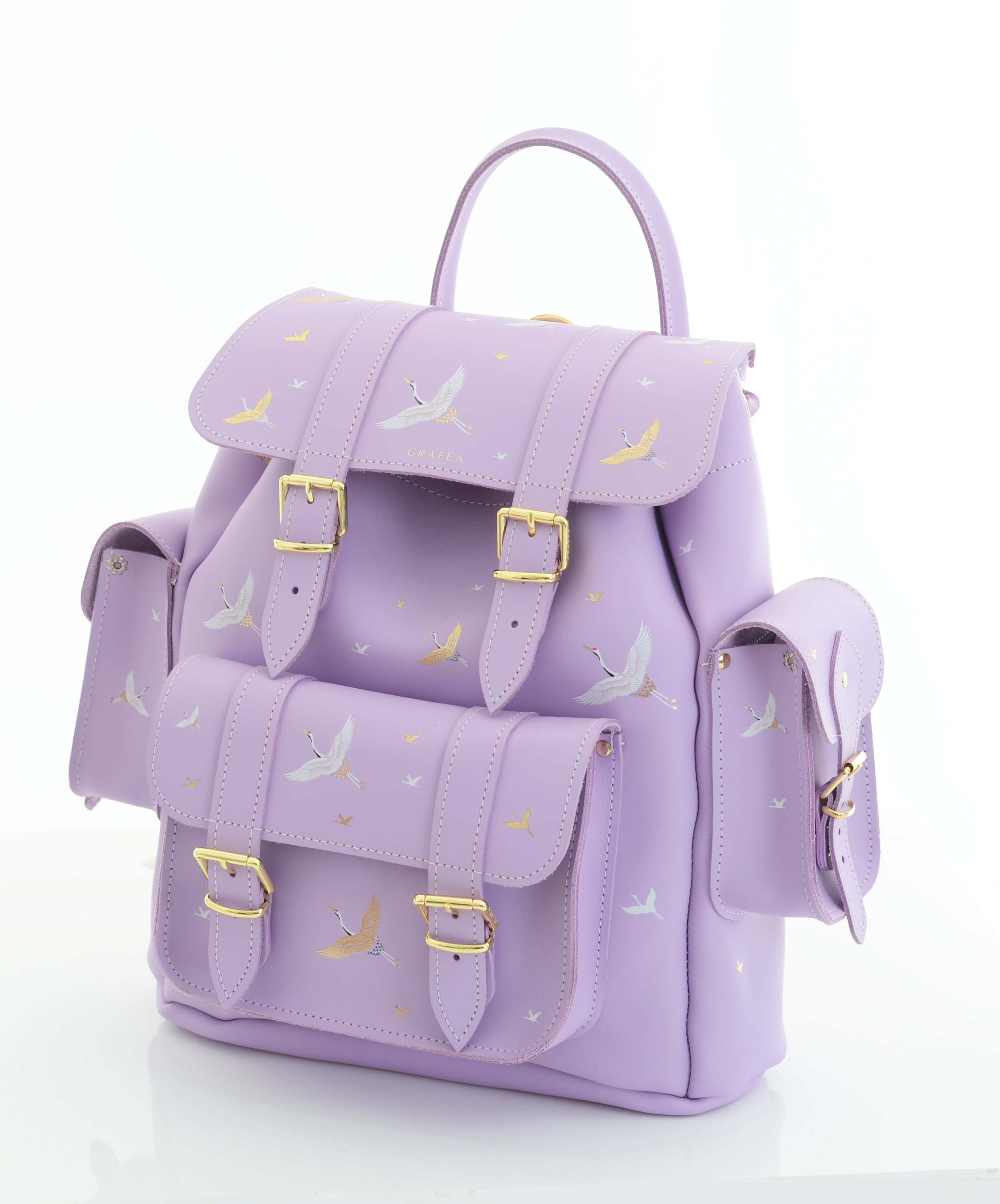 HARI II CRANES - Leather Backpack – GRAFEA